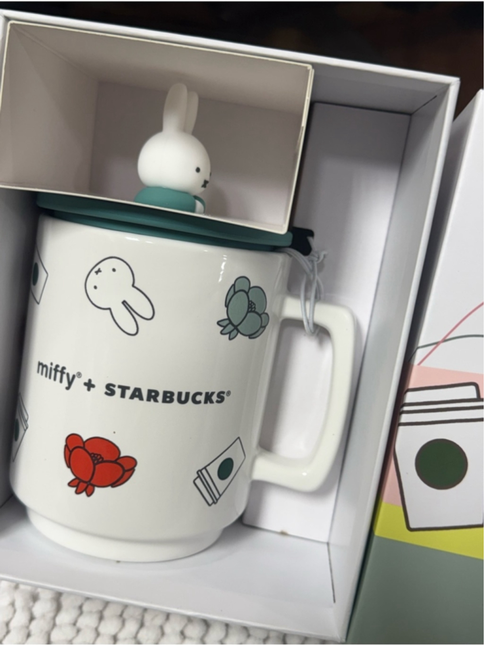 Starbucks x Miffy Limited Edition Ceramic Mug With 3D Miffy Lid 2026 Collection - Picture 3 of 15